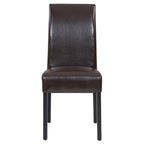 Valencia Leather Dining Side Chair, (Set of 2)