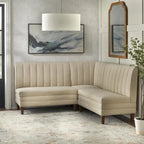 Lifestorey Kerrington Channel Back Upholstered Corner Seat
