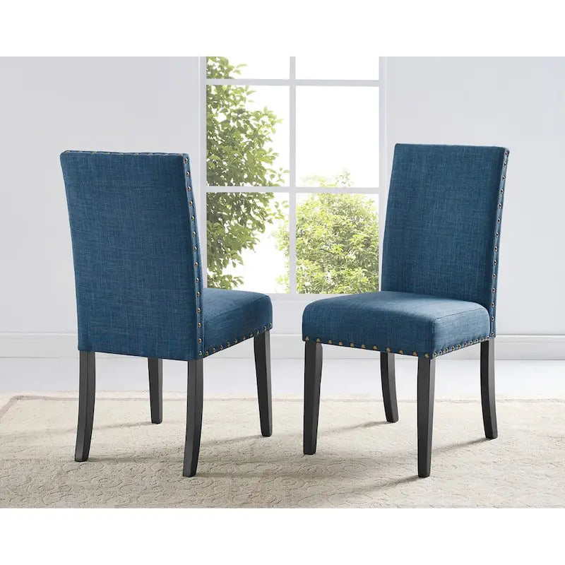 Roundhill Furniture Muzzi Contemporary 7-Piece Dining Set, Dining Table with 6 Stylish Chairs