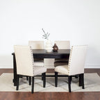 Roundhill Furniture Muzzi Contemporary 7-Piece Dining Set, Dining Table with 6 Stylish Chairs