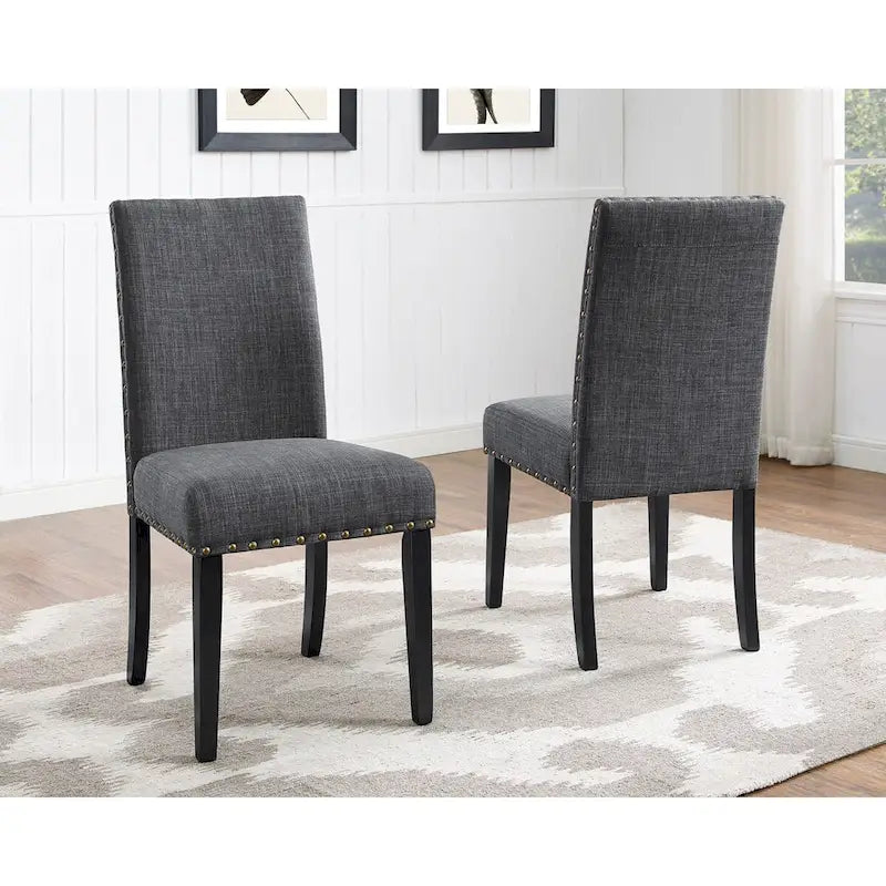 Roundhill Furniture Muzzi Contemporary 7-Piece Dining Set, Dining Table with 6 Stylish Chairs