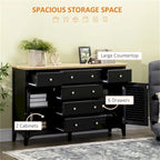 Storage Cabinets with Adjustable Shelves and Magnetic Cabinet Doors - N/A