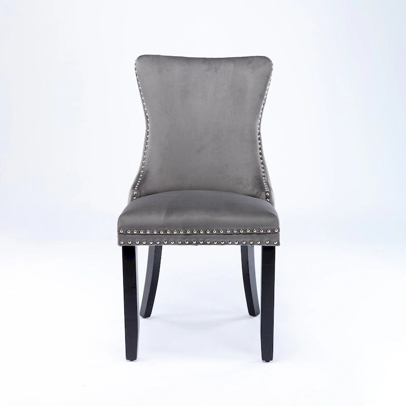 Upholstered Wing-Back Dining Chair Set Of 2