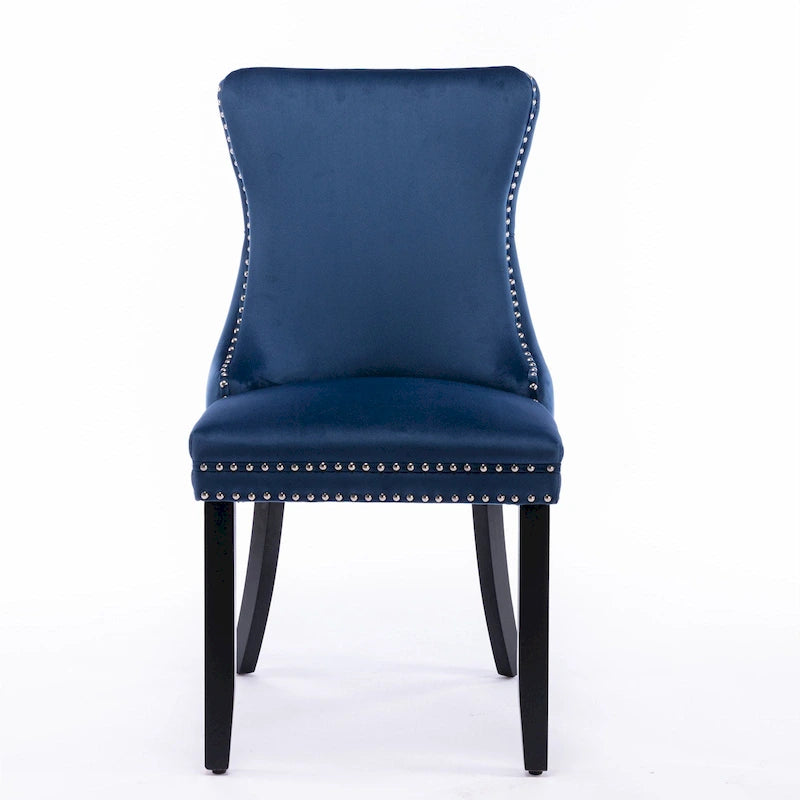 Upholstered Wing-Back Dining Chair Set Of 2