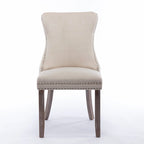 Upholstered Wing-Back Dining Chair Set Of 2