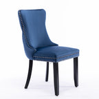 Upholstered Wing-Back Dining Chair Set Of 2