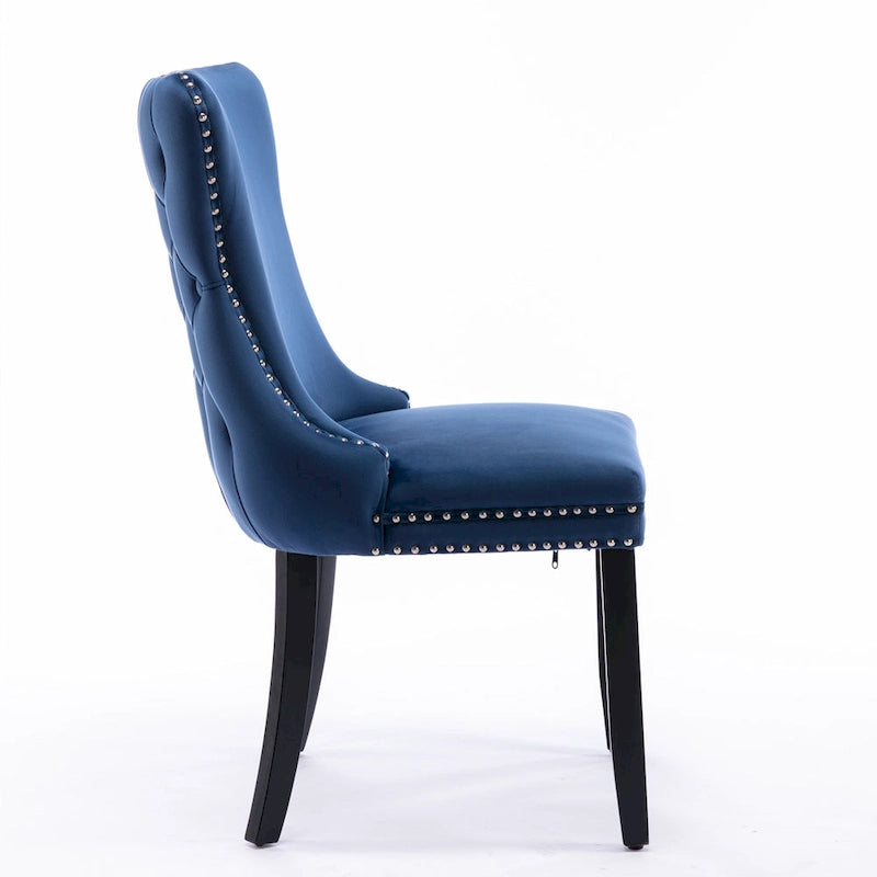 Upholstered Wing-Back Dining Chair Set Of 2
