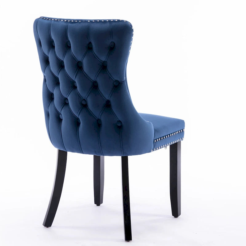 Upholstered Wing-Back Dining Chair Set Of 2