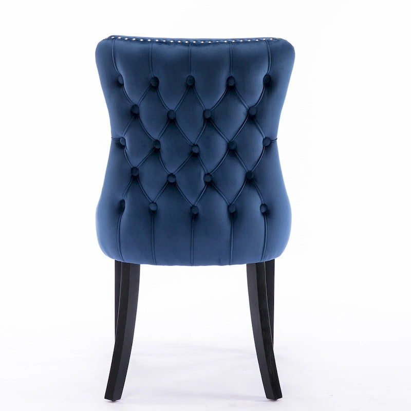 Upholstered Wing-Back Dining Chair Set Of 2