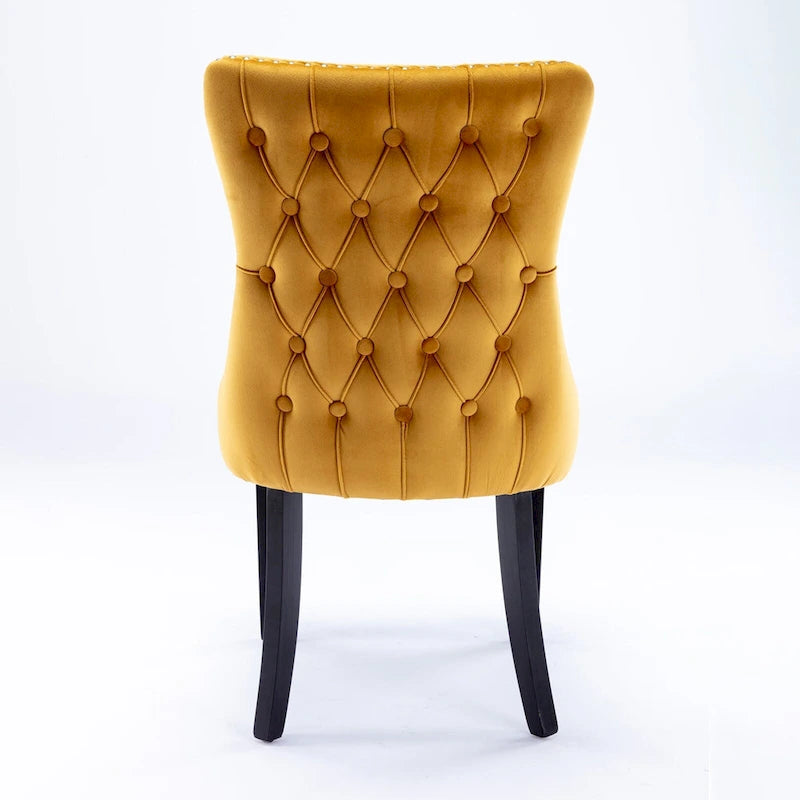 Upholstered Wing-Back Dining Chair Set Of 2