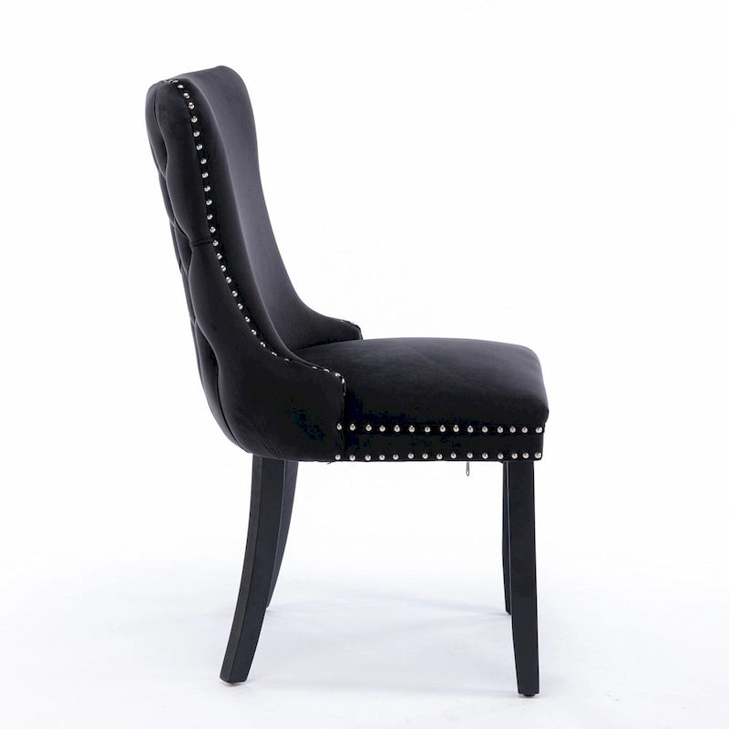 Upholstered Wing-Back Dining Chair Set Of 2