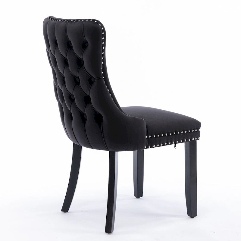 Upholstered Wing-Back Dining Chair Set Of 2