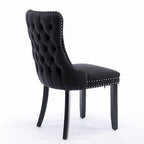 Upholstered Wing-Back Dining Chair Set Of 2