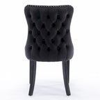 Upholstered Wing-Back Dining Chair Set Of 2