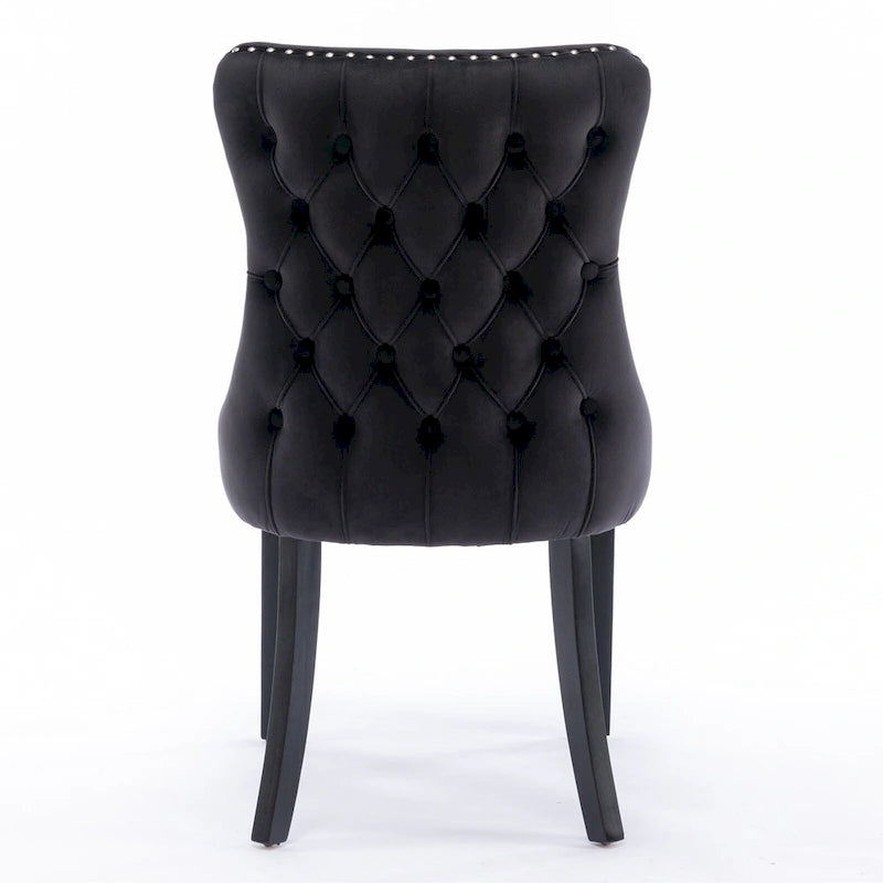 Upholstered Wing-Back Dining Chair Set Of 2