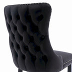 Upholstered Wing-Back Dining Chair Set Of 2