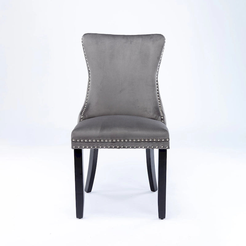 Upholstered Wing-Back Dining Chair Set Of 2
