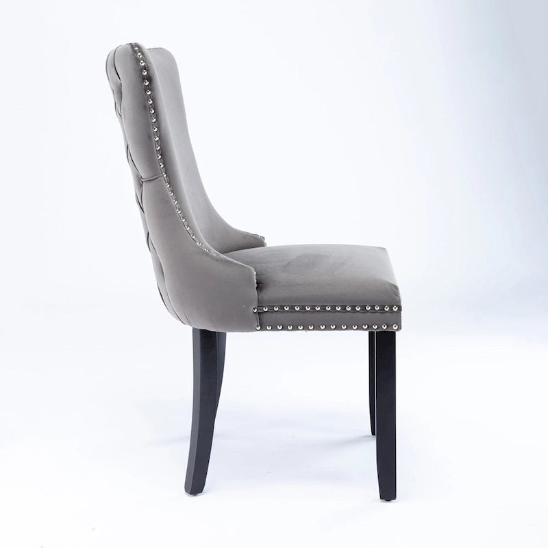 Upholstered Wing-Back Dining Chair Set Of 2