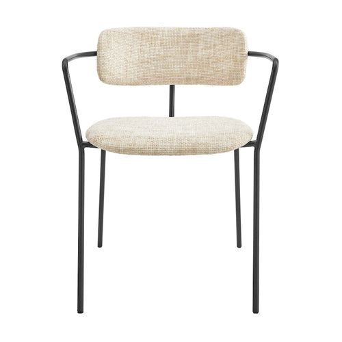 Alivia Fabric Dining Side Arm Chair, (Set of 2)