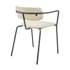 Alivia Fabric Dining Side Arm Chair, (Set of 2)
