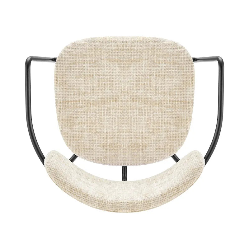 Alivia Fabric Dining Side Arm Chair, (Set of 2)