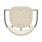 Alivia Fabric Dining Side Arm Chair, (Set of 2)
