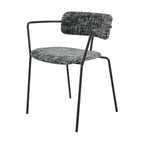 Alivia Fabric Dining Side Arm Chair, (Set of 2)