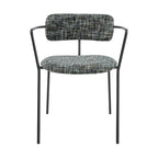 Alivia Fabric Dining Side Arm Chair, (Set of 2)