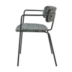 Alivia Fabric Dining Side Arm Chair, (Set of 2)