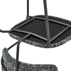 Alivia Fabric Dining Side Arm Chair, (Set of 2)