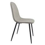 Modern Dining Room Chairs with Metal Legs(Set of 4) - N/A