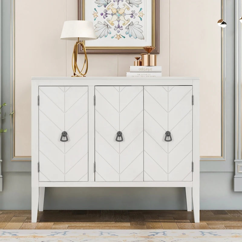 37 Vintage Style Kitchen Accent Buffet Sideboard Cabinet