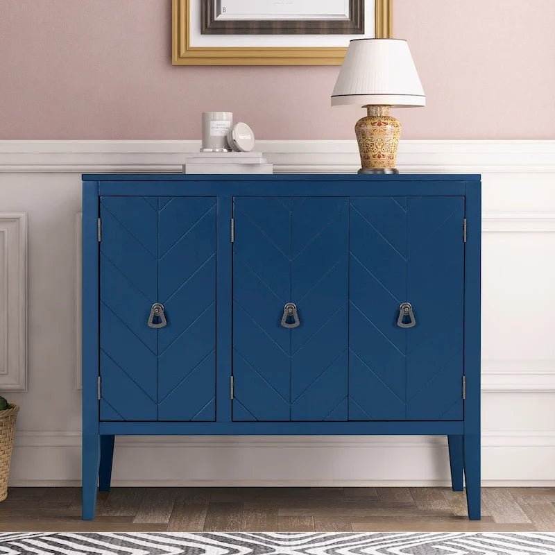 37 Vintage Style Kitchen Accent Buffet Sideboard Cabinet