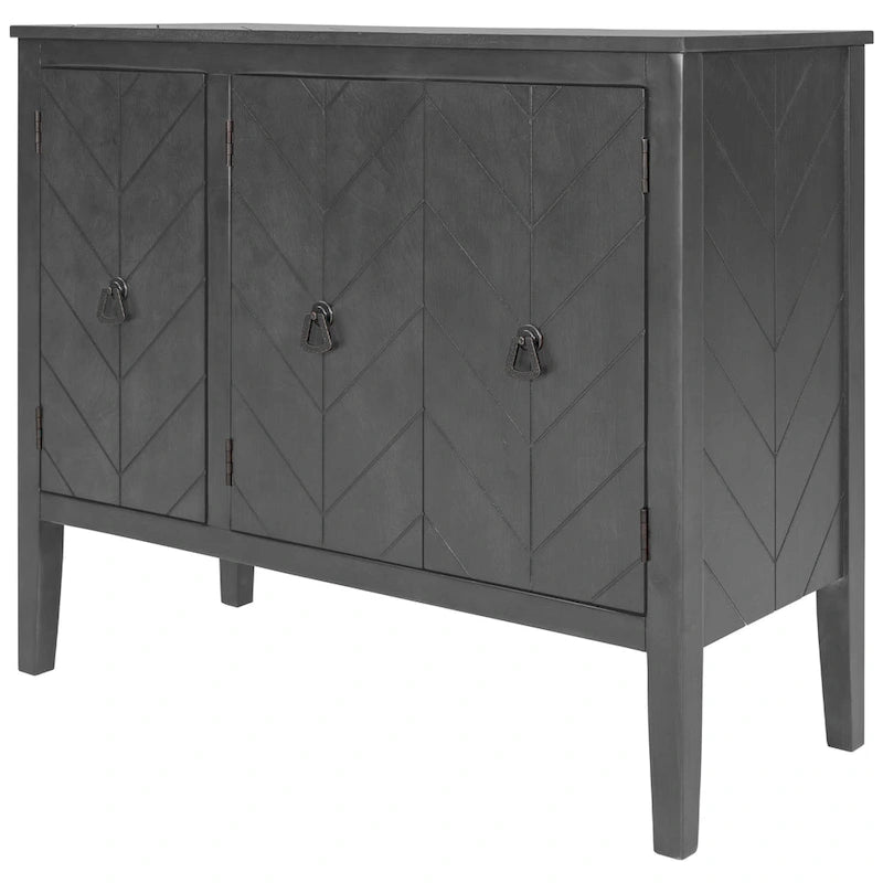 37 Vintage Style Kitchen Accent Buffet Sideboard Cabinet