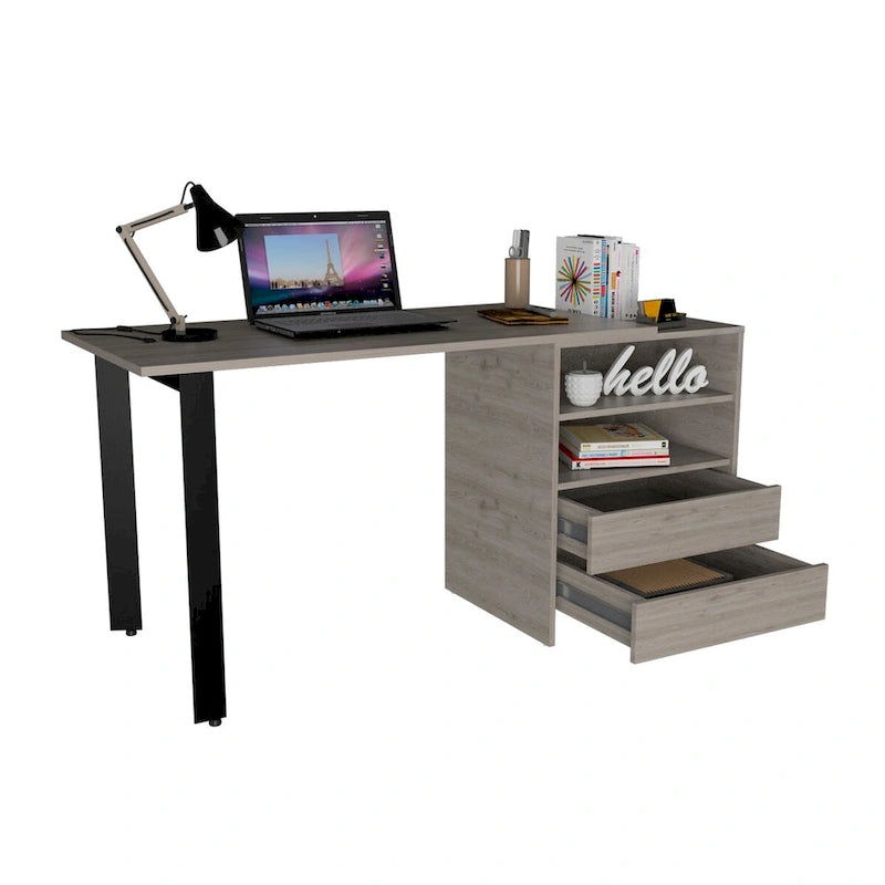 Writing Desk for Office,Living Room ,Apartment, Light Gray