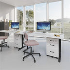 3 Drawers Wooden Locking File Cabinet with Storage Removable File Cabinet - 15.5D x 15.5W x 24H