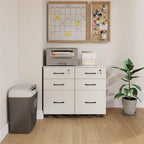 3 Drawers Wooden Locking File Cabinet with Storage Removable File Cabinet - 15.5D x 15.5W x 24H