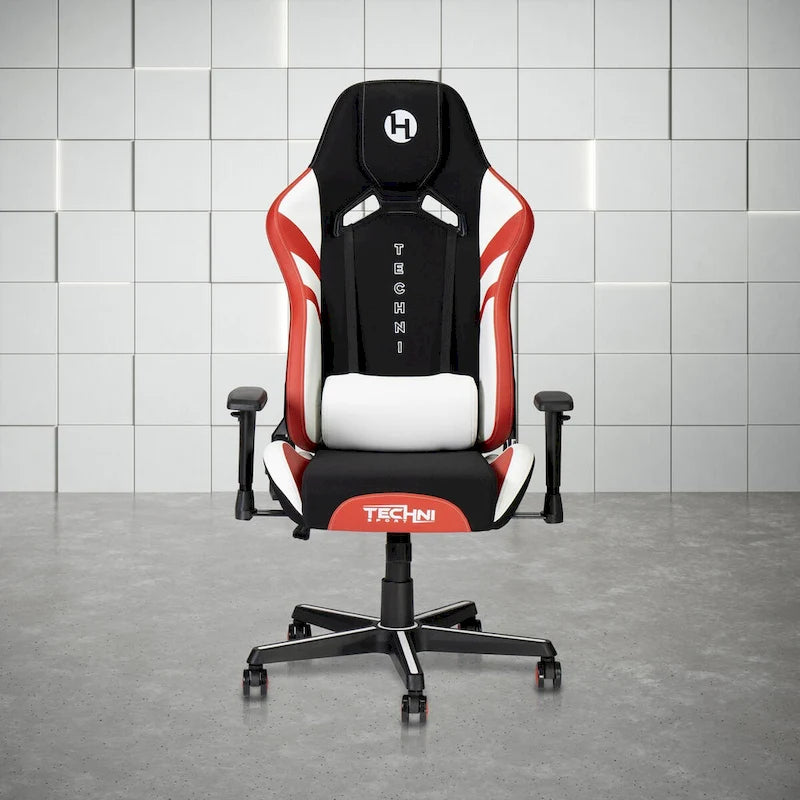 Techni Sport TSF72 Echo Gaming Chair With Built-In Headrest Pillow