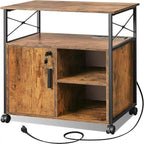 File Cabinet with Charging Station - 16.06D x 23.62W x 25.91H