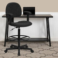 Fabric Drafting Chair with Arms (Cylinders: 22.5-27H or 26-30.5H)