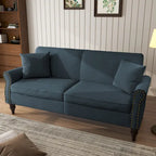 Modern 73 Nailhead Trim Loveseat Sofa