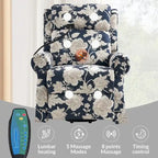 Traditional-Style Electric Lift Recliner (with Massage, Heating, and Manually Adjustable Headrest)