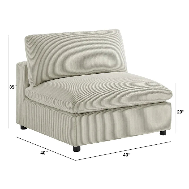 Armless Leisure Chair