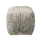 Kirk Wool Upholstered Ottoman, Ivory