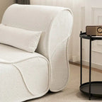 Soft Pellet Velvet Recliner, Comfortable Lounge Chair with Waist Pack Padding, Ideal for Living Room, Bedroom or Office