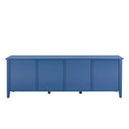 71 TV Cabinet w/ Solidwood Frame, Changhong Glass Door, Metal Handle