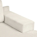 L-shaped Sofa Sectional Sofa with Two USB Ports and Two Power Sockets, a Storage Drawer and a Reversible Chaise Lounge