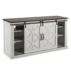 58 Farmhouse Sliding Barn Door TV Stand - Fits TVs up to 65 - 58 in Width