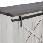 58 Farmhouse Sliding Barn Door TV Stand - Fits TVs up to 65 - 58 in Width