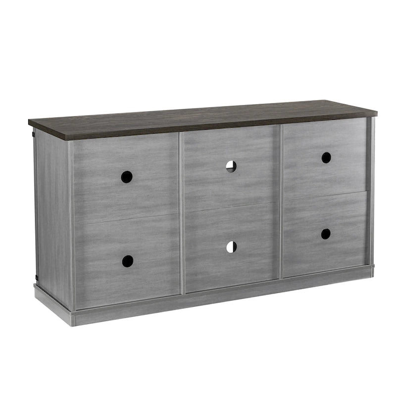 58 Farmhouse Sliding Barn Door TV Stand - Fits TVs up to 65 - 58 in Width
